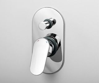 Wasserkraft А13029 Встраиваемый комплект для ванны с изливом и верхней душевой насадкой