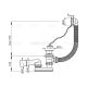 Слив-перелив для ванны AlcaPlast белый 57см A502
