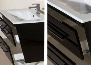 Тумба под раковину Bellezza Берта 75см черный 4635212510045