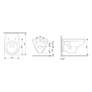 Унитаз подвесной  Damixa JUPITER DX77C1738SC с сиденьем микролифт
