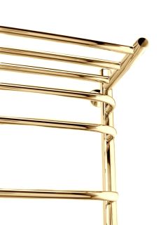 Полотенцесушитель водяной Indigo Brace LBCW80-50GDPK3 с полкой 80x50 см золото