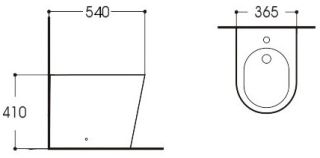 Биде напольное Aquatek Вега AQ1058-00 белый