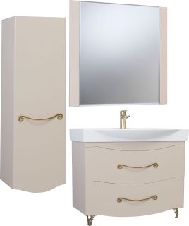 Зеркало-шкаф Bellezza Абрис 105см капучино 4619718000453