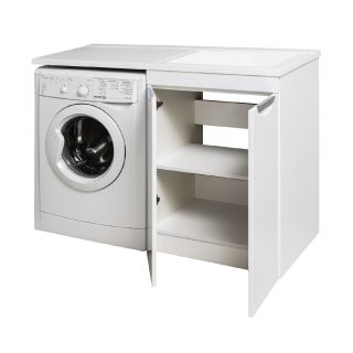 Тумба под раковину Runo  (под умывальник Гамма 120 лайт левое/ правое крыло + кронштейн) Лира 60 (УТ000003443)