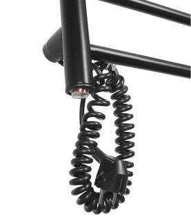 Полотенцесушитель электрический Domoterm Аврора DMT 109-5 50x60 EK L чёрный