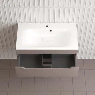 Тумба под раковину  Style Line Остин ЛС-00002406 80 см тауп темный