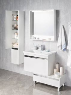 Зеркало Акватон Капри 80см белый 1A230402KP010