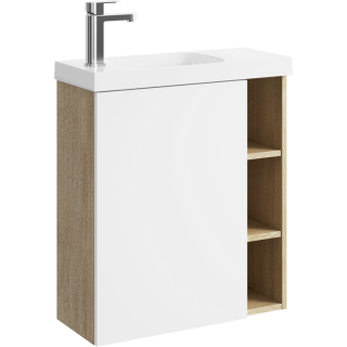 Подвесная тумба под раковину Aqwella Alba ALB0106LDD+ALB0706WM 60 см