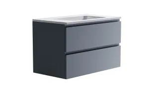 Тумба с раковиной Astra-Form Альфа 3060007ncss3005-r80b+04010008 90 см голубой матовый