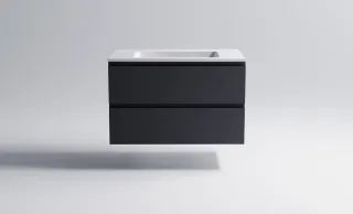 Тумба с раковиной Astra-Form Альфа 3060007ral7024+04010008 90 см тёмно-серый матовый