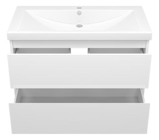 Подвесная тумба под раковину Misty Алиса 90см белый