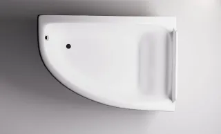 Ванна из искусственного камня Astra-Form Анастасия 01010024 правая 182x125 см белый глянец