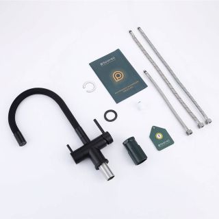 Смеситель для кухни Splenka S70.64.06 с подключением фильтра чёрный