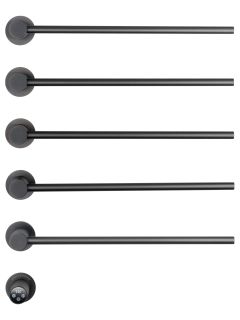 Полотенцесушитель электрический встраиваемый Wonzon & Woghand M?nchen WW-A355-GM 52x70 см с внутренней частью тёмный графит