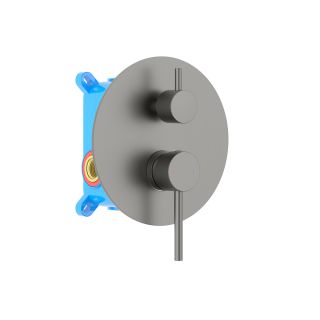 Встраиваемый смеситель для ванны Aquatek Европа AQ1346BGM оружейная сталь