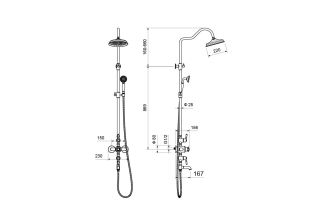 Душевая система Aquatek Классик AQ2543CR хром