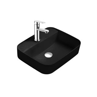 Раковина накладная Aquatek Вега AQ5506-MB 50 см чёрный матовый