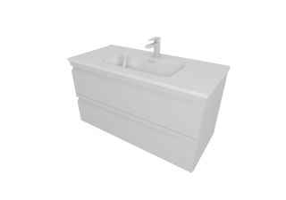 Тумба с раковиной Aquatek Вега AQ77100-LG 101 см серый туман