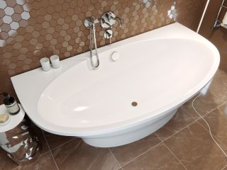 Ванна из искусственного камня AquaStone Мальта 189x96см белый