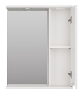 Зеркальный шкаф с подсветкой Misty Атлантик правый 60см белый