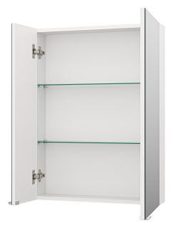 Зеркальный шкаф Misty Аура 60см белый