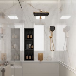 Встраиваемая душевая система AVELLA, Золото брашинг