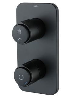 Встраиваемый смеситель с двумя выходами IDDIS Slide Push Control SLIBLBTi67 чёрный матовый