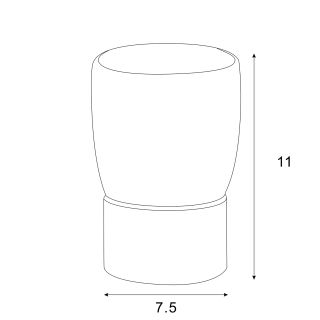 Стакан настольный Azario FORNY AZ-126CH