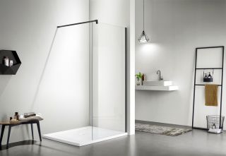 Душевая перегородка Azario CHICAGO AZ-NAR6310 1100 Black Walk-in 1100x1950