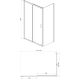 Душевое ограждение AZARIO MILTON AZ-ND1131 L 1200