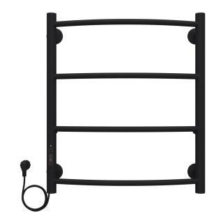 Полотенцесушитель электрический AZARIO VERONA AZ04756B 500/600 4 секции, тен слева, черный