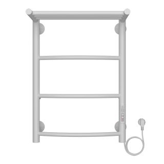 Полотенцесушитель электрический AZARIO VERONA AZ04846PW 400/600 3 секции, с полкой, диммер справа, белый