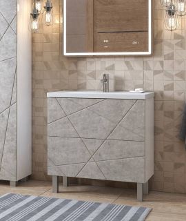 Тумба под раковину напольная Vigo Geometry tn.bsf.GEO.FOS.70.2Y 70 см бетон