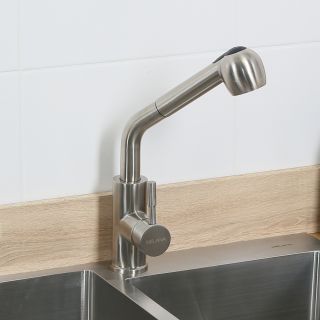 Смеситель для кухни Melana MELANA-F8109 с выдвижным изливом сатин