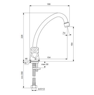 Смеситель Vidima Practic BA227AA для раковины