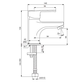 Смеситель Vidima Uno BA234AA для раковины