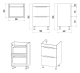 Напольная тумба под раковину Misty Байкал 55см белый