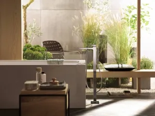 Смеситель для ванны Hansgrohe Metropol 32532670S черный