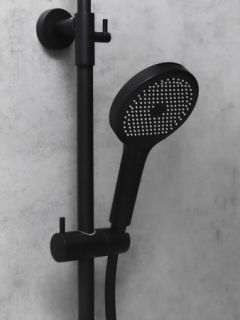 Душевая система с термостатом AltroBagno Bilancia 030430 NeOp черный матовый