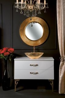 Зеркало Boheme с подсветкой Shine золото 528-G light