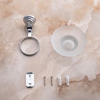 Мыльница РМС A1220 хром/матовое стекло