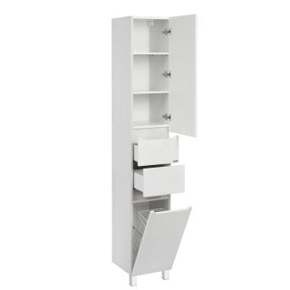 Шкаф-колонна Акватон Дакота белый/выбеленное дерево 1A203203DAAY0