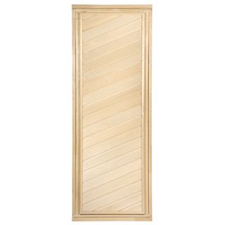 Дверь глухая, диагональная 1,9х0,7 м.,липа Класс А, коробка из сосны, с ручками и петлями в гофрокоробе "Банные штучки"/1