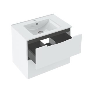 Тумба Runo Lina 80 белая под умывальник Teffy 80 (00-00004605)