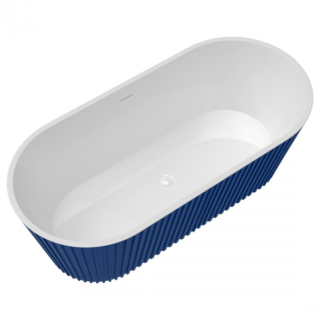 Ванна акриловая Delice Caresse DLR440101Bu 170х80 синяя матовая