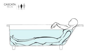 Ванна из искусственного камня Salini Cascata S-Stone 104123MRF 170x75см RAL полностью