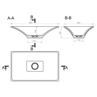 Раковина Holbi Sirius 57см белый/цветной матовый 1.02.017.11.2