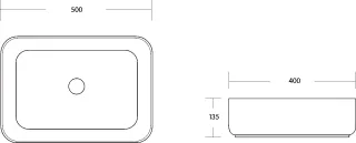 Раковина Milleau Miel MU0084-GW белый