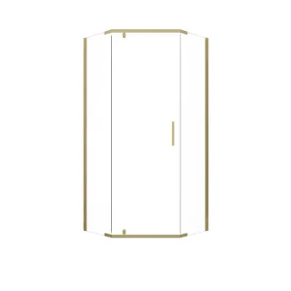 Душевой уголок Triton Дека -Голд  Щ0000073928 100x100 см профиль золото стекло прозрачное