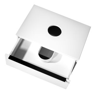 Тумба RUNO Орлеан 70 белый матовый белый глянец подвесная под накладной умывальник (00-00002023)